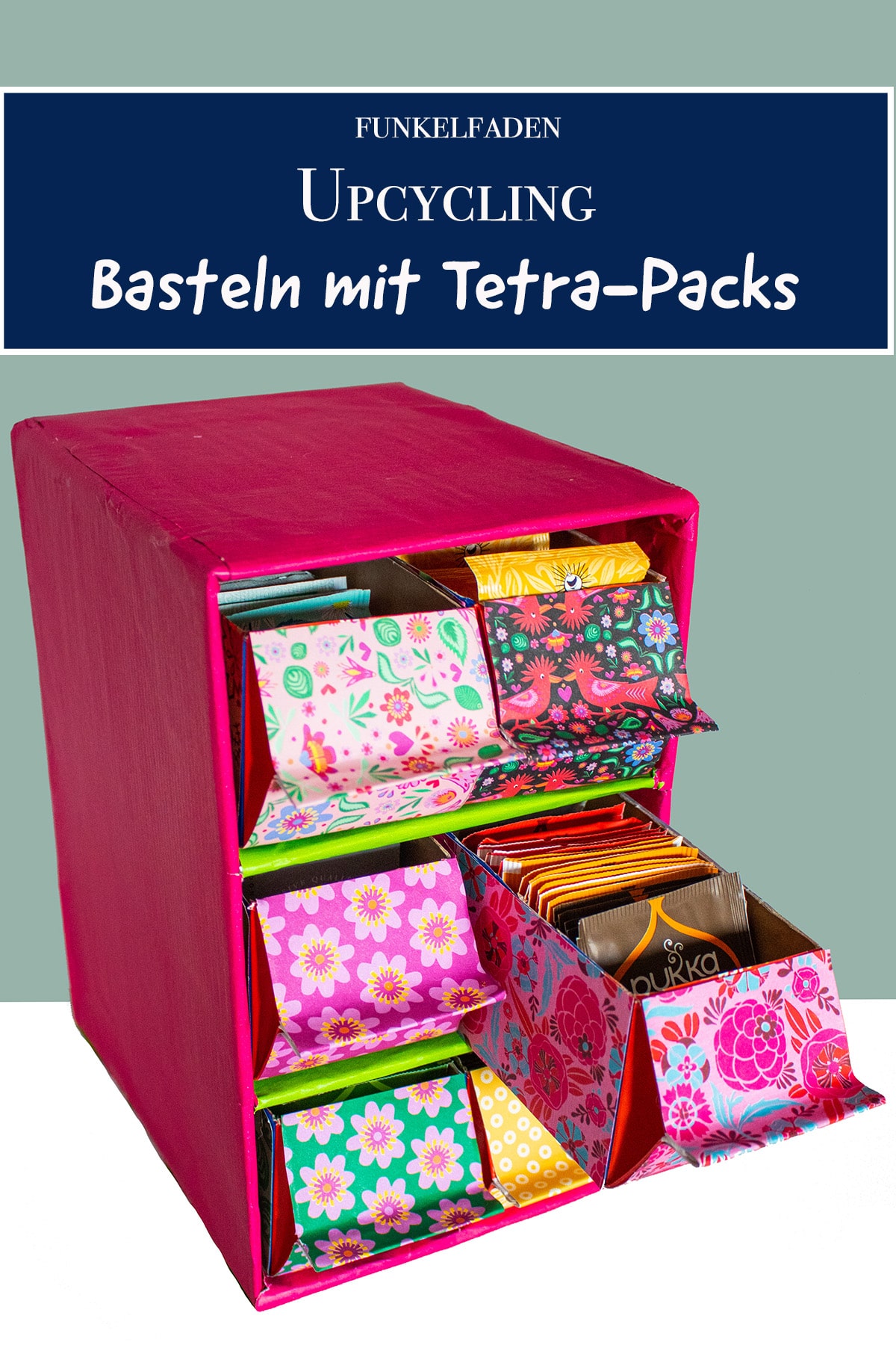 Upcycling – Schrank aus Milchkartons und Pappe basteln
