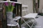 Gummistiefel upcycling – Betonvase