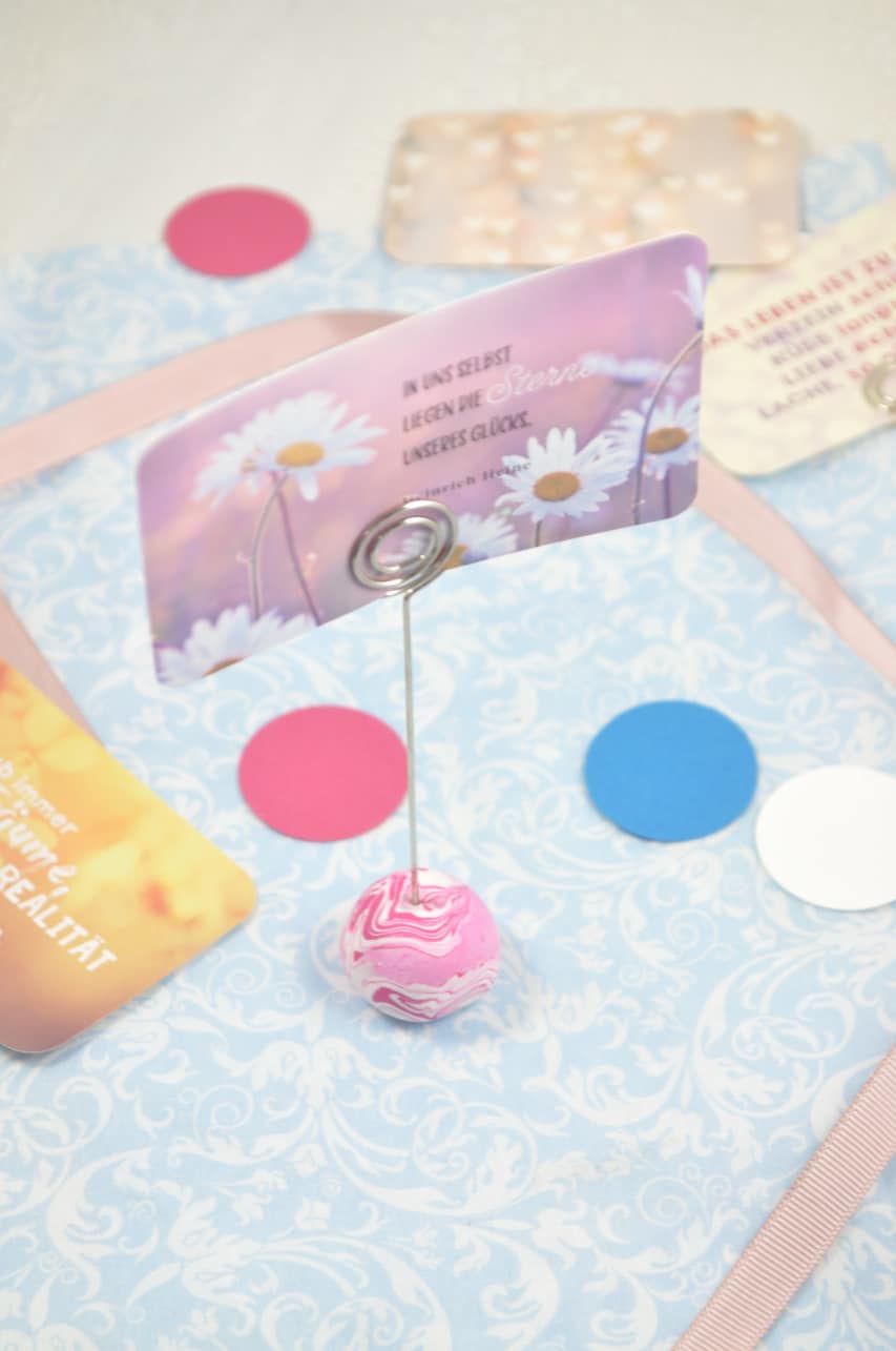 Bilderhalter aus Fimo – Kleine Geschenkidee
