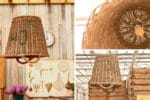 Upcycling: ein Korb als Lampenschirm