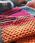 Waschhandschuhe stricken