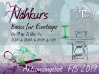 Nähkurs Basics für Einsteiger 4x Do März/April 19 - 21.00 Uhr