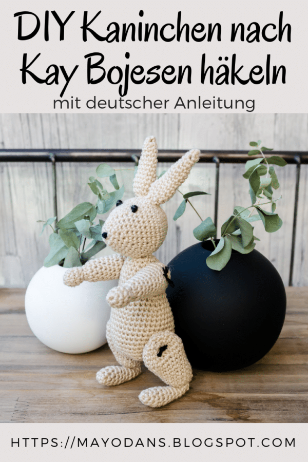DIY Kaninchen nach Kay Bojesen häkeln mit deutscher Anleitung
