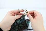Doppelte Randmasche stricken