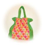 Patchworktasche / Einkaufstasche / Wendetasche mit Gummizug nähen