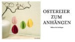 Ostereier zum Anhängen mit nur einer Naht nähen aus Stoffresten