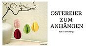 Ostereier zum Anhängen mit nur einer Naht nähen aus Stoffresten