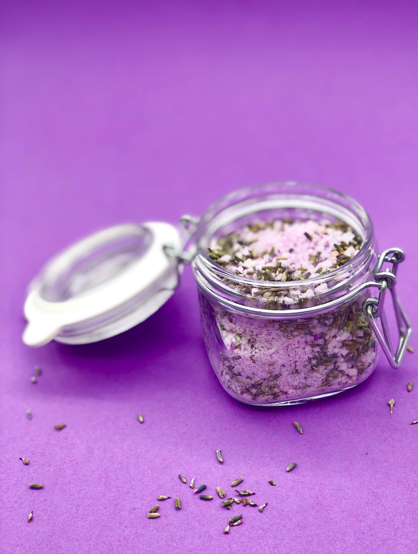 Lavendel Vanille Badesalz selber machen