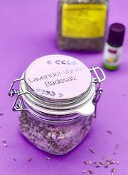 Lavendel Vanille Badesalz selber machen