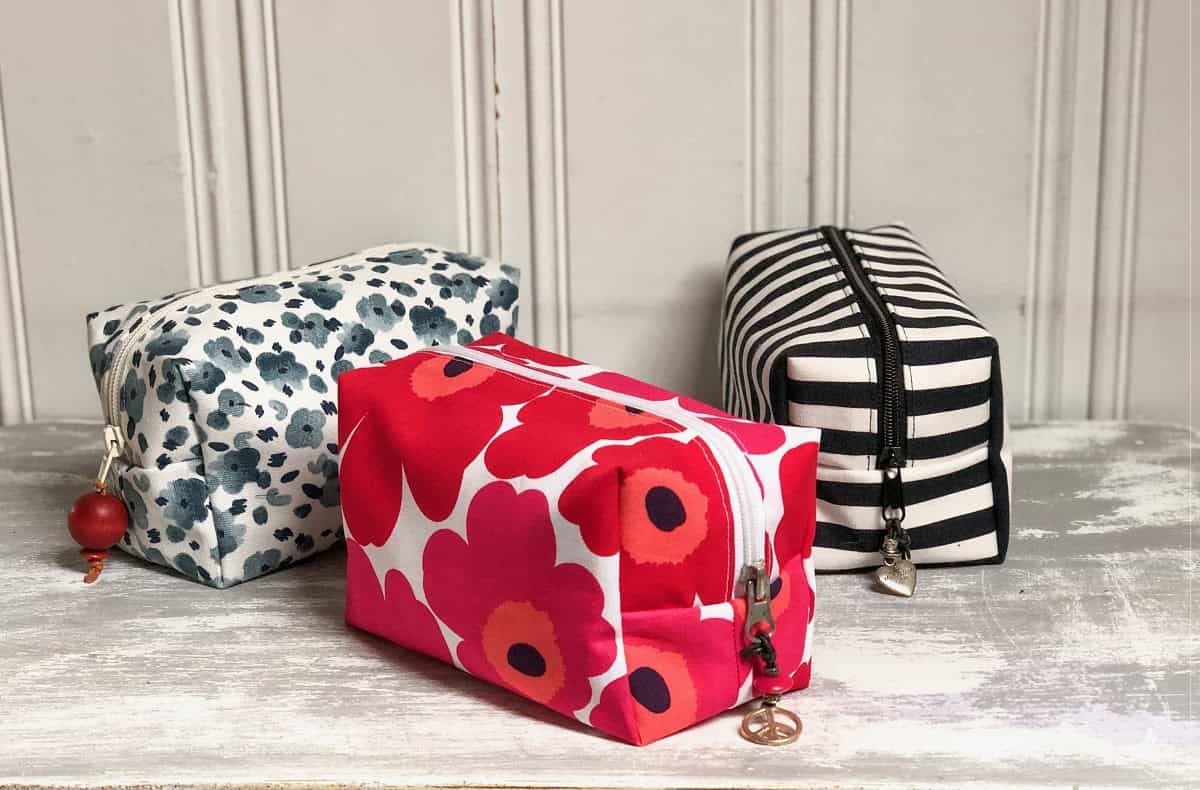 eckige Kosmetiktasche nähen