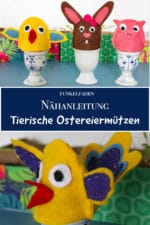 Tierische Eierwärmer für Ostern nähen