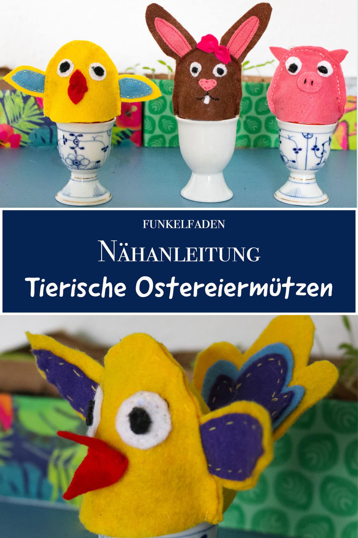 Tierische Eierwärmer für Ostern nähen