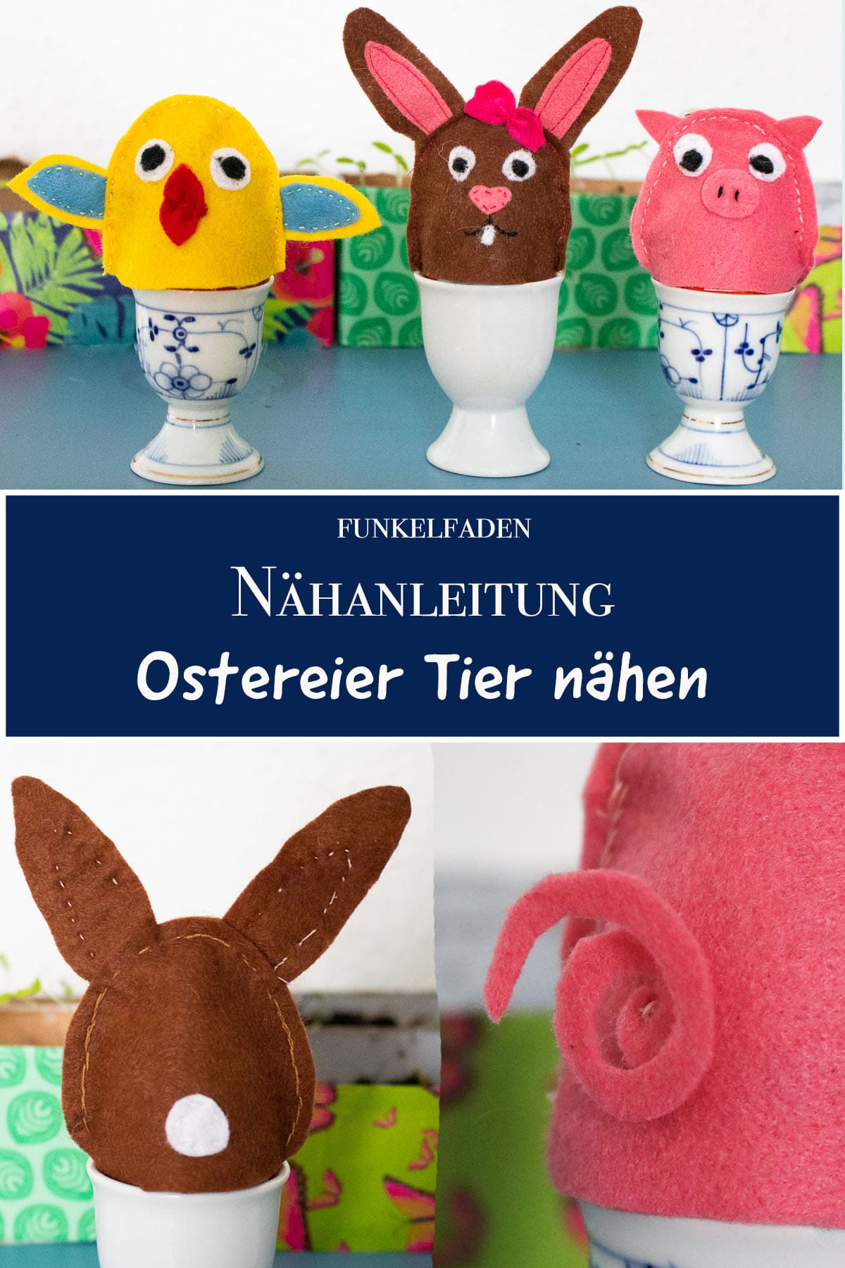 Tierische Eierwärmer für Ostern nähen