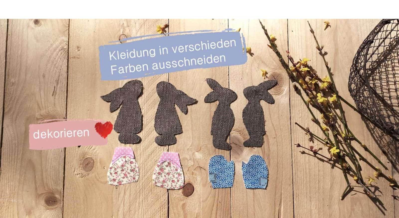 Osterhasen nähen – DIY Tutorial – Osterdeko selbst gemacht