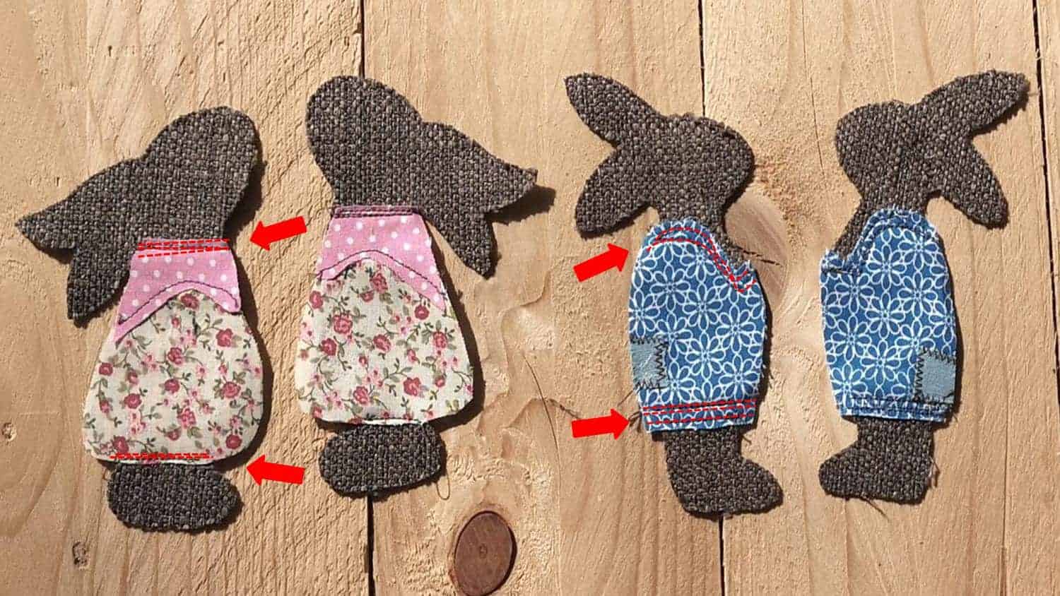 Osterhasen nähen – DIY Tutorial – Osterdeko selbst gemacht