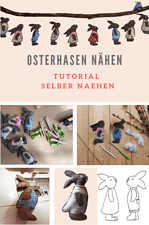 Osterhasen nähen – DIY Tutorial – Osterdeko selbst gemacht
