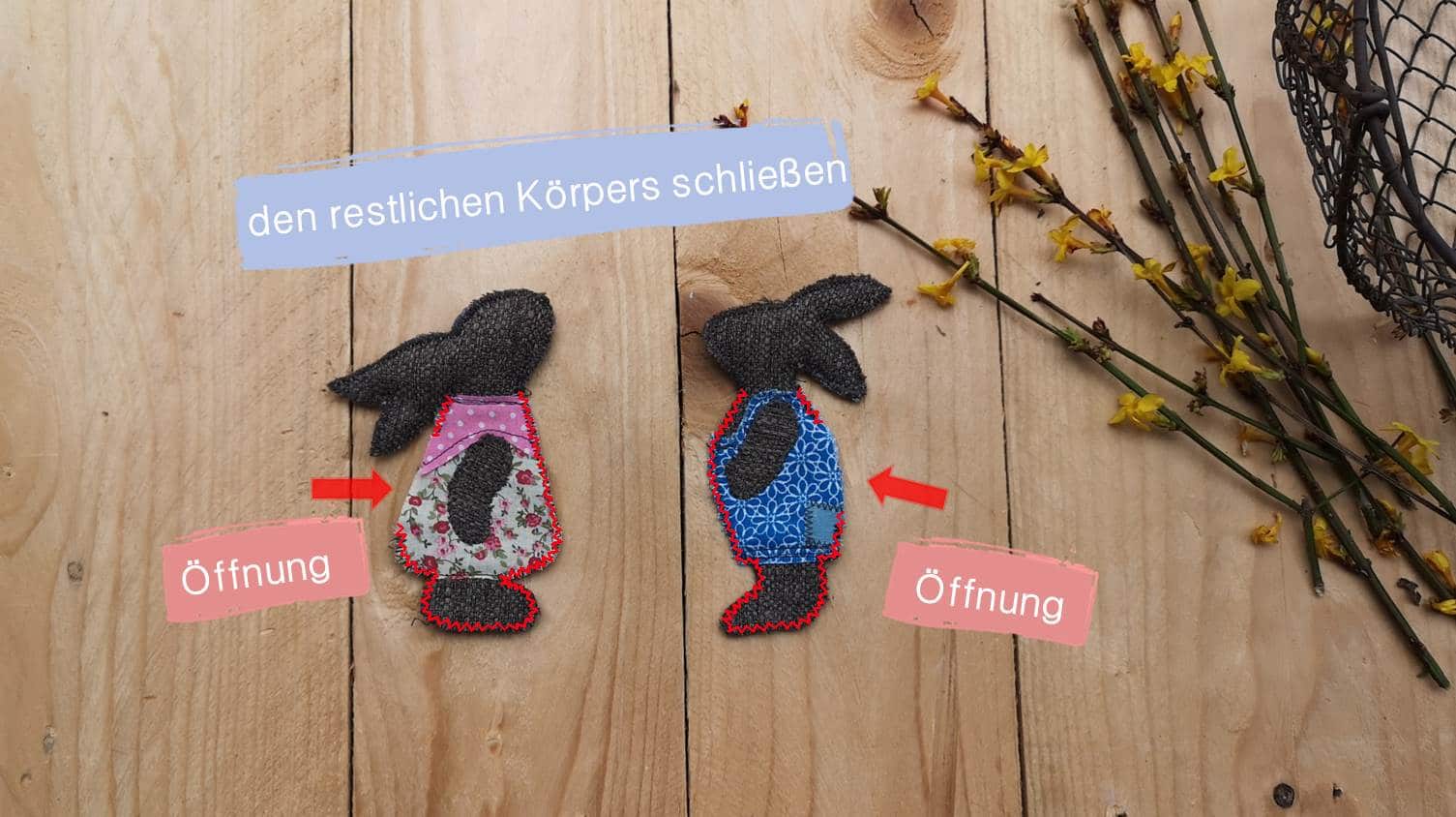Osterhasen nähen – DIY Tutorial – Osterdeko selbst gemacht