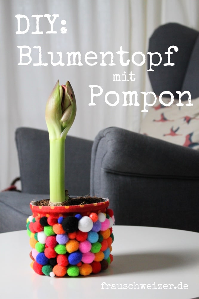 DIY für einen Pompom Blumentopf