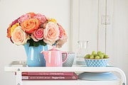 Lifehack: eine Kaffeekanne als Vase