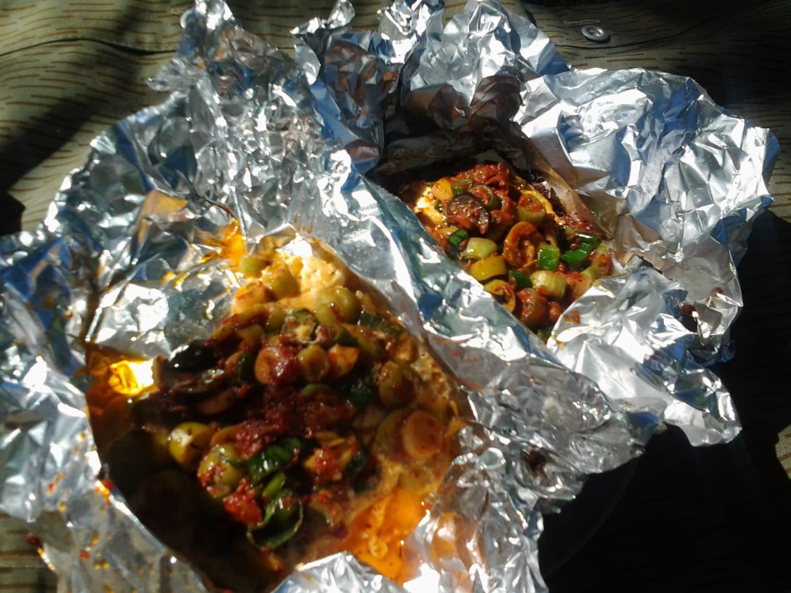 gegrillte Schafskäsepäckchen