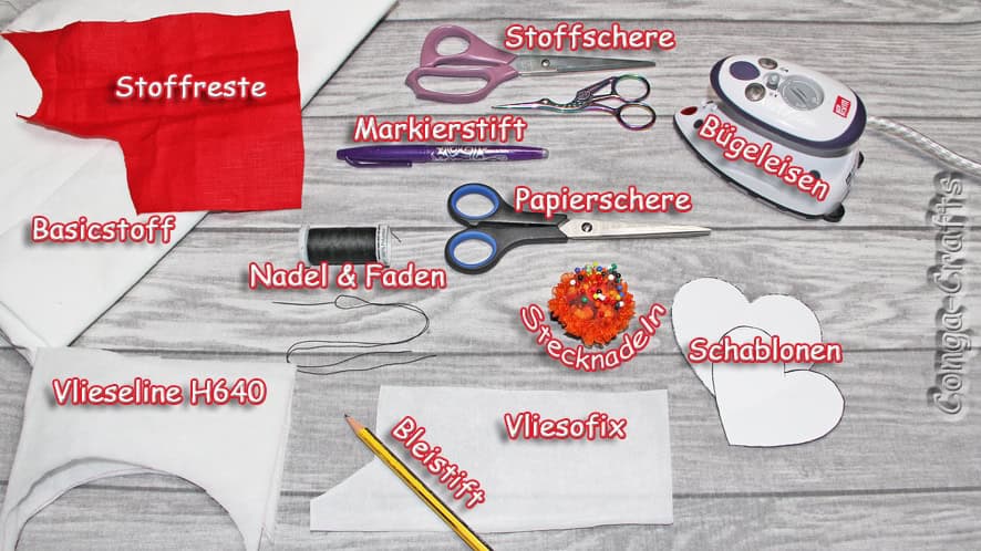 Anleitung Applizieren per Hand in 3 Versionen