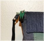 Upcycling Nähidee : Umhängetasche für Männer aus alten Jeans genäht