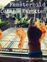 Mega süsse Osterkarotten als Fensterdeko!