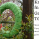 Dekoidee Garten Kranz für den Garten / Türkranz Upcycling mit Wachstuch