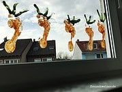 Mega süsse Osterkarotten als Fensterdeko!