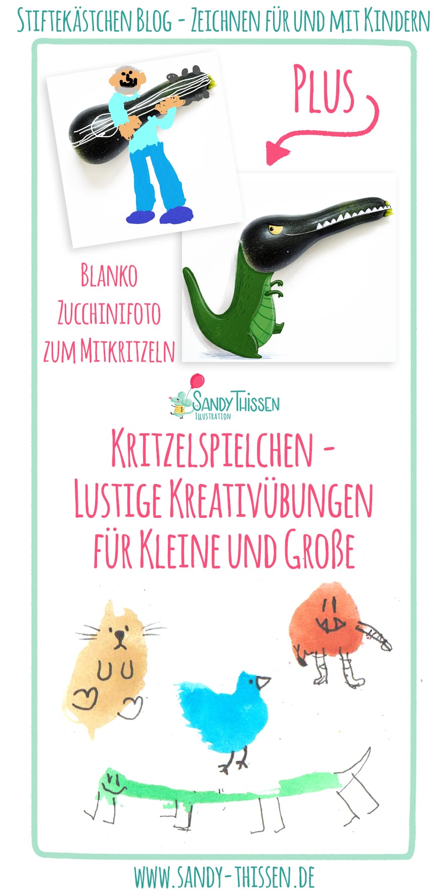 Kritzelspielchen – 2 lustige Kreativübungen für Kleine und Große