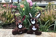 Osterhasen aus Filz basteln – Last Minute Osterdeko