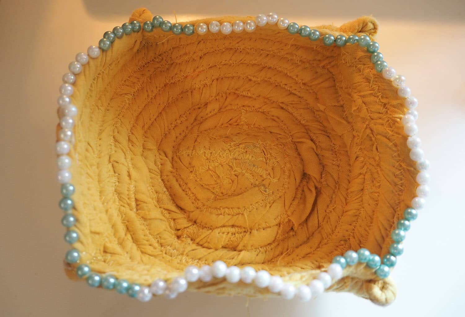 DIY Schmuckschale nähen aus Stoffresten