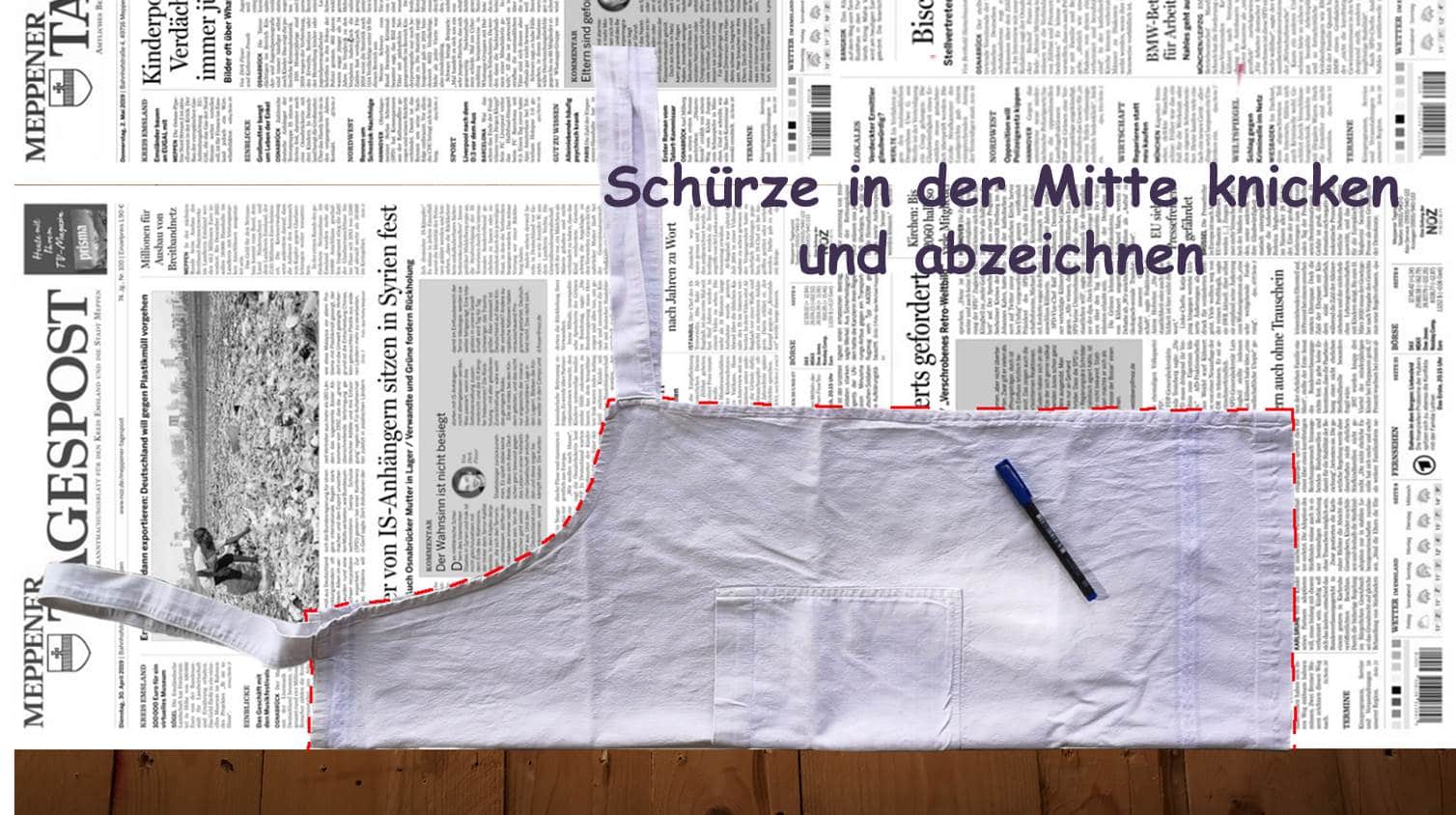 Küchenschürze selber nähen – Schritt für Schritt Anleitung