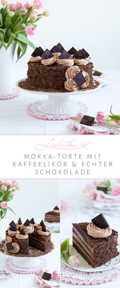 „MOKKA-TORTE MIT KAFFEELIKÖR UND ECHTER SCHOKOLADE!”