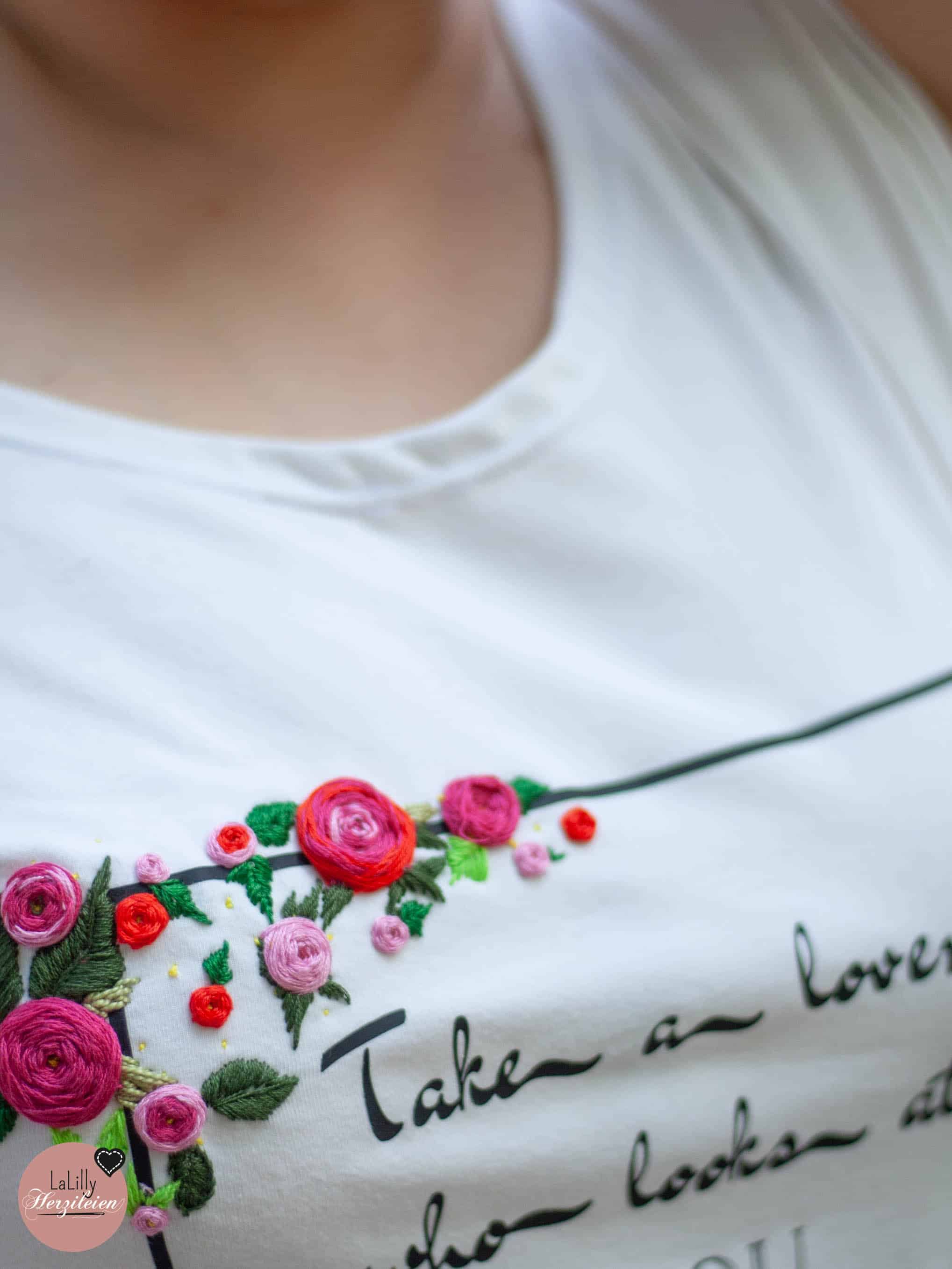 Sticken für Anfänger Webstichrosen