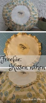 Grosses vintage Kissen nähen im Granny-Style
