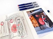 Fotos als Zeichnung ins Bullet Journal übertragen
