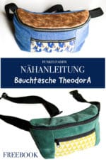 Freebook – Nähanleitung & Schnittmuster Bauchtasche TheodorA
