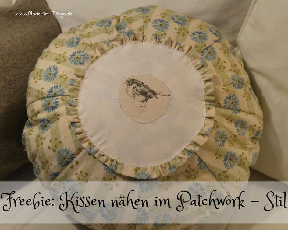 Grosses vintage Kissen nähen im Granny-Style