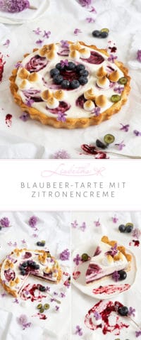 „BLAUBEER-TARTE MIT ZITRONENCREME!“