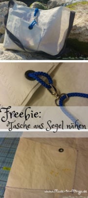 Tasche aus altem Segel nähen - gratis Anleitung