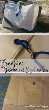 Tasche aus altem Segel nähen - gratis Anleitung