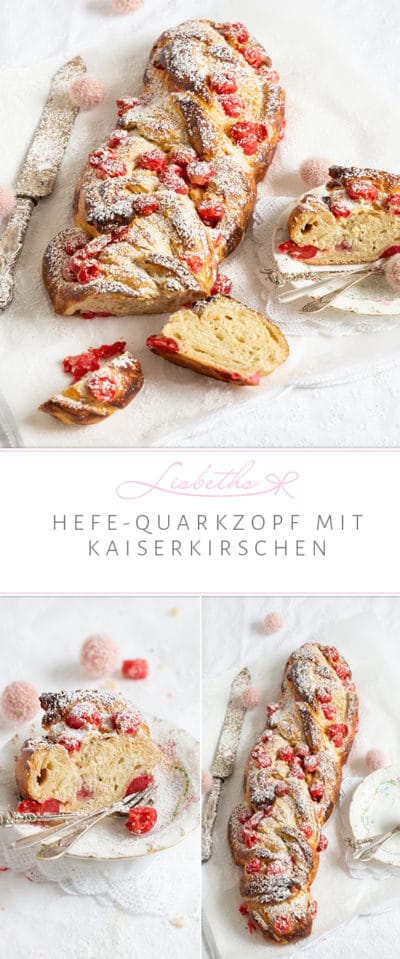 HEFE-QUARK-ZOPF MIT KAISERKIRSCHEN