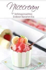 Nicecream – Leckeres Erdbeer-Bananen-Eis ohne Eismaschine