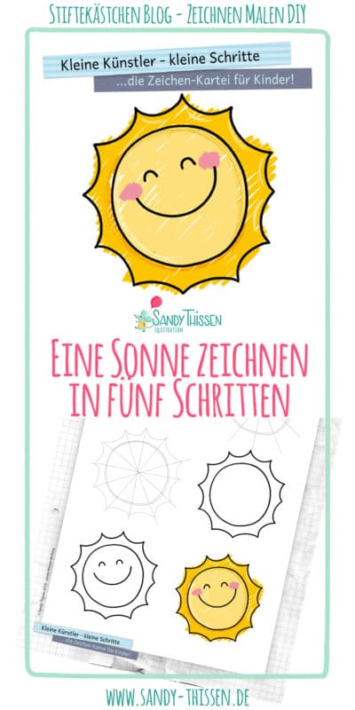 Wie zeichne ich eine Sonne? - kostenlose Zeichenkartei für Kinder