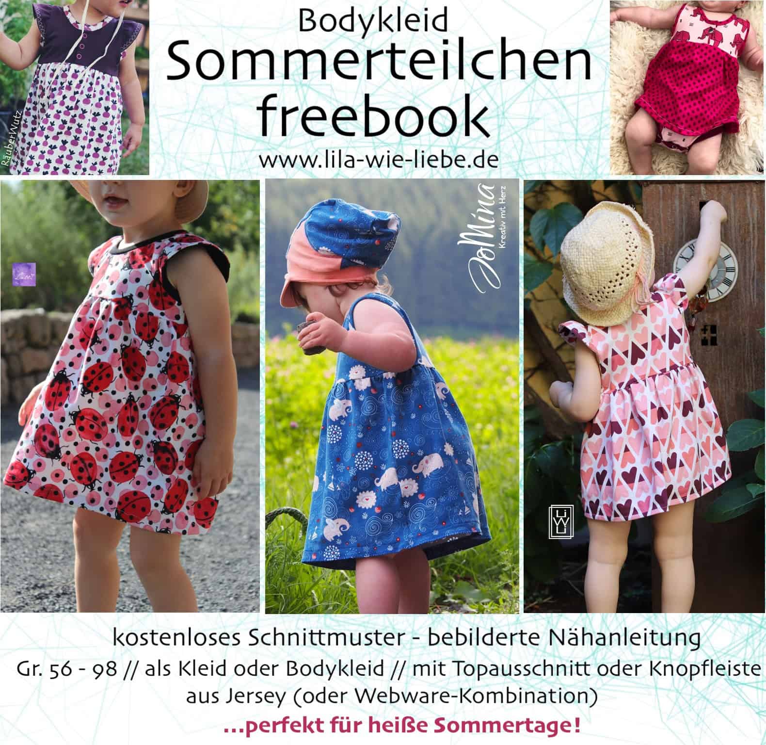 Bodykleid „Sommerteilchen“ nähen