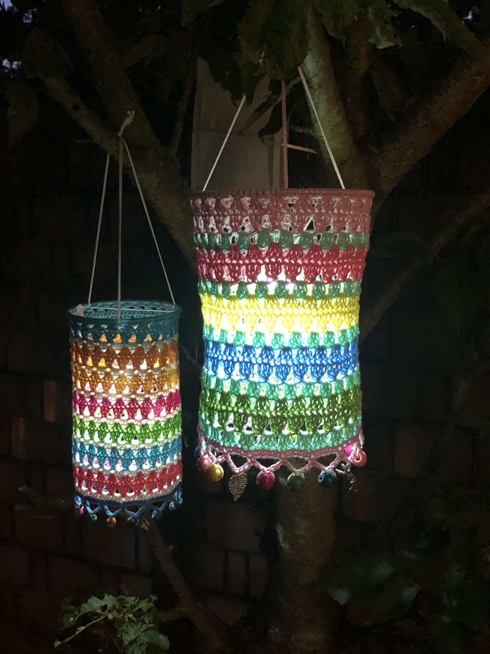 Bunte Laternen für Haus, Garten, Terrasse