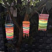 Bunte Laternen für Haus, Garten, Terrasse