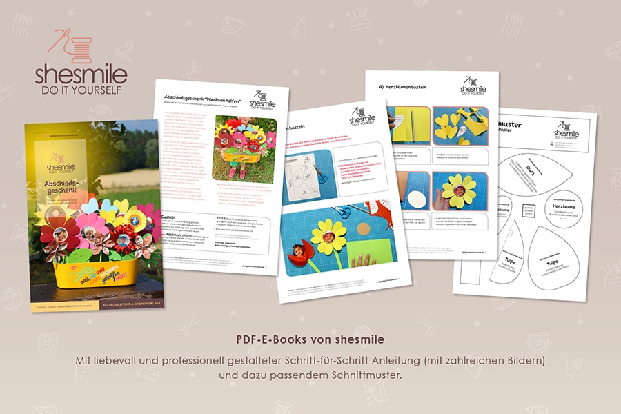 Abschiedsgeschenk Wachsen helfen (Kostenlose Bastelanleitung und Schnittmuster)