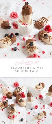 BLAUBEEREIS MIT SCHOKOLADE